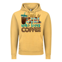 Vintage Mustard just a girl who loves coffee Vintage Hoodie - BundleAndBundleShop