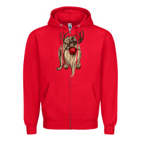Deer Gnome Zipper Hoodie | Teevron