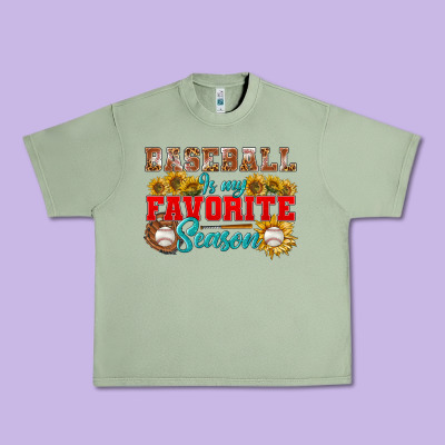 Baseball Is My Favorite Season Urban Heavy Tee Designed By Bundleandbundleshop