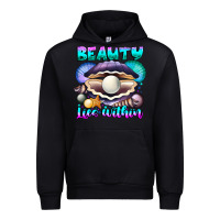 Black Beauty Lies Within Urban Hoodie - CowhideDigitalArt