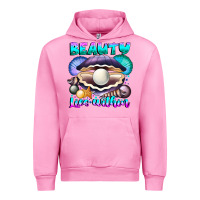 Fuchsia Pink Beauty Lies Within Urban Hoodie - CowhideDigitalArt