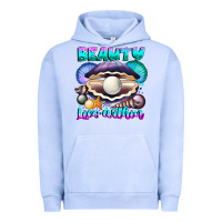 Pigment Grape Ice Beauty Lies Within Urban Hoodie - CowhideDigitalArt