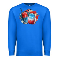 True Royal Red white and blue slushy cocktail Premium Sweatshirt - FaDigitalArtStudio