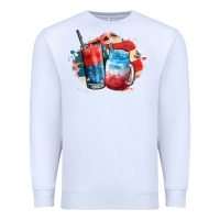 Red White And Blue Slushy Cocktail Premium Sweatshirt | Teevron