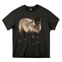 Asphalt suffolk ewe Heavy Core Tee - BarkalooDesign