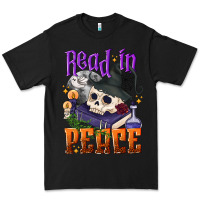 Black Read in peace Halloween Premium Tee - NancyCooperArtShop