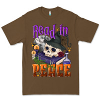Cacao Read in peace Halloween Premium Tee - NancyCooperArtShop
