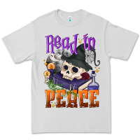 Dove Grey Read in peace Halloween Premium Tee - NancyCooperArtShop