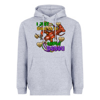 Heather Grey Crawfish i just want to be loved bayou Heavyweight Hoodie - FaDigitalArtStudio