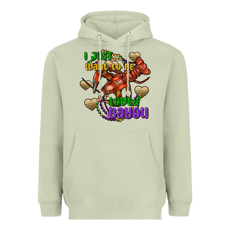 Crawfish I Just Want To Be Loved Bayou Heavyweight Hoodie by FaDigitalArtStudio | Teevron