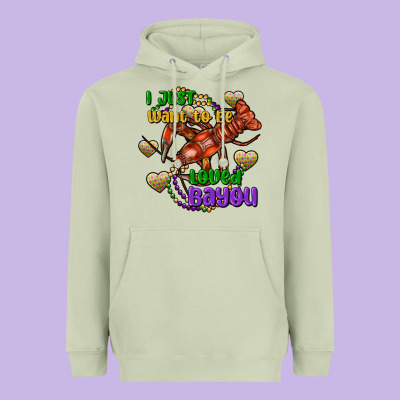 Crawfish I Just Want To Be Loved Bayou Heavyweight Hoodie Designed By Fadigitalartstudio