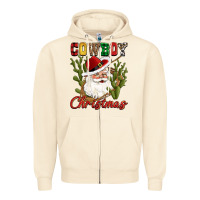 Sandshell cowboy christmas western cactus Zipper Hoodie - CowGirlArtShop