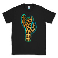 Black Turquoise Leopard Cactus Classic Tee - RanaPortraitStore