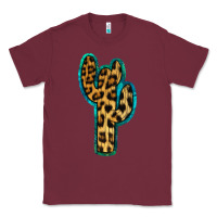 Burgundy Turquoise Leopard Cactus Classic Tee - RanaPortraitStore