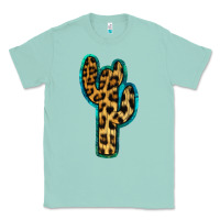 Seafoam Turquoise Leopard Cactus Classic Tee - RanaPortraitStore