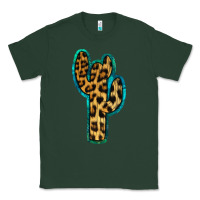 Sports Green Turquoise Leopard Cactus Classic Tee - RanaPortraitStore