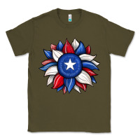 Army Green sunflower texas flag 2 Classic Tee - JahusDesignShop