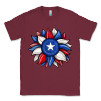 Burgundy sunflower texas flag 2 Classic Tee - JahusDesignShop