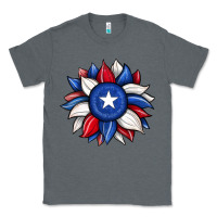 Charcoal Heather sunflower texas flag 2 Classic Tee - JahusDesignShop
