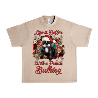 French Oak christmas life is better with a french bulldog Urban Heavy Tee - JahusDesignShop