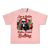 Salmon christmas life is better with a french bulldog Urban Heavy Tee - JahusDesignShop