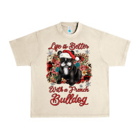 Sandshell christmas life is better with a french bulldog Urban Heavy Tee - JahusDesignShop
