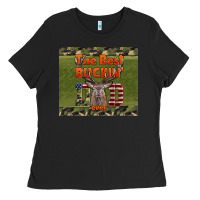 Black Best Bucking Dad Ever Ladies Tee - LillyAllenDesigns