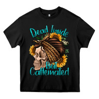 Black dead inside but caffeinated Heavy Core Tee - Jasminsmagicworld