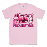 Bubblegum Pink Pink Christmas Truck Classic Tee - BundleAndBundleShop