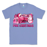Colony Blue Pink Christmas Truck Classic Tee - BundleAndBundleShop