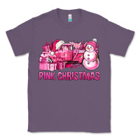 Lavender Pink Christmas Truck Classic Tee - BundleAndBundleShop