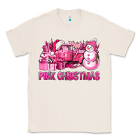 Natural Pink Christmas Truck Classic Tee - BundleAndBundleShop