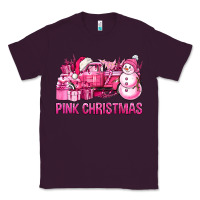 Plum Pink Christmas Truck Classic Tee - BundleAndBundleShop