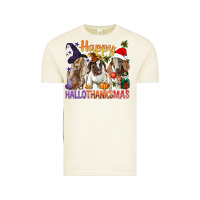 Vintage Arctic Happy Hallothanksmas Goats Vintage Tee - BundleAndBundleShop