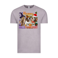 Vintage Zinc Happy Hallothanksmas Goats Vintage Tee - BundleAndBundleShop