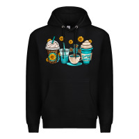 Black jesus coffee cups Premium Hoodie - OliviaCreatesArt