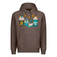 Coffee jesus coffee cups Premium Hoodie - OliviaCreatesArt