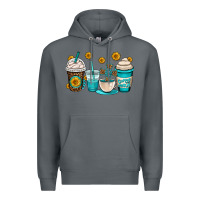Rock jesus coffee cups Premium Hoodie - OliviaCreatesArt