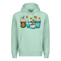 Seafoam jesus coffee cups Premium Hoodie - OliviaCreatesArt