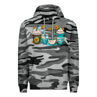Slate Camo jesus coffee cups Premium Hoodie - OliviaCreatesArt