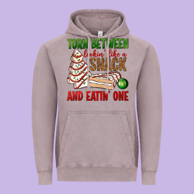 Torn Between Lookin' Like A Snack And Eatin' One Bbs Vintage Hoodie Designed By Bundleandbundleshop