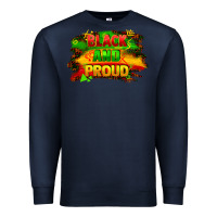 Navy black and proud Premium Sweatshirt - FaDigitalArtStudio