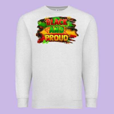 Black And Proud Premium Sweatshirt Designed By Fadigitalartstudio