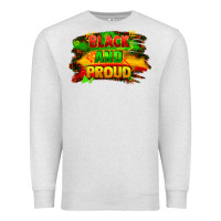 Oatmeal Heather black and proud Premium Sweatshirt - FaDigitalArtStudio