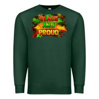 Sports Green black and proud Premium Sweatshirt - FaDigitalArtStudio
