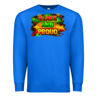 True Royal black and proud Premium Sweatshirt - FaDigitalArtStudio