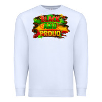 White black and proud Premium Sweatshirt - FaDigitalArtStudio
