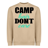 Mushroom Camp Hair Don't Care Black Heavyweight Sweatshirt - Bettercallsaul