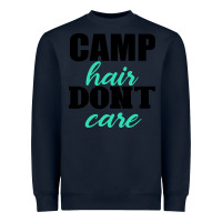Navy Camp Hair Don't Care Black Heavyweight Sweatshirt - Bettercallsaul