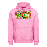 Fuchsia Pink Christmas Baking Crew Urban Hoodie - CowhideDigitalArt